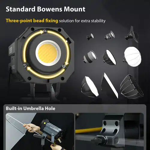 COLBOR CL200 220W Bi-Color COB LED Video Light bb