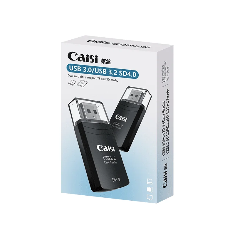 Caisi USB 3.2 High-Speed SD and Micro SD Card Reader c Caisi USB 3.2 High-Speed SD and Micro SD Card Reader
