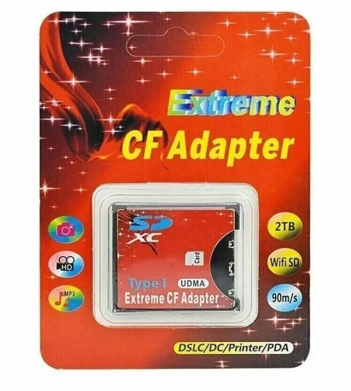 High Speed SD to CF Card Adapter Supports High Speed SD to CF Card Adapter Supports SDHC/SDXC to 16/32/64/128 GB