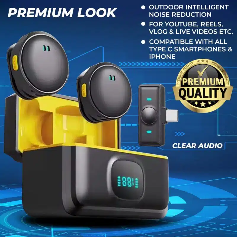 Q8 Wireless Microphone for Iphone and Type-C smartphones b