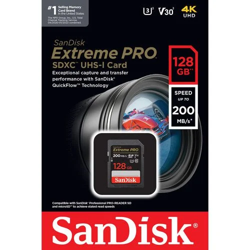 SanDisk 128GB Extreme PRO UHS-I SDXC Memory Card b SanDisk 128GB Extreme PRO UHS-I SDXC Memory Card