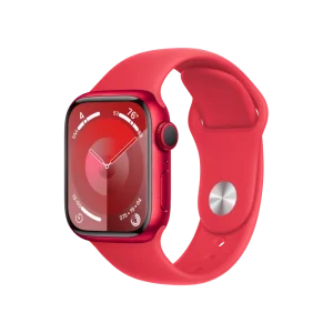 Apple Watch Series 8 41mm Red Aluminum Case with Red Sport Band – MNJ23B/A